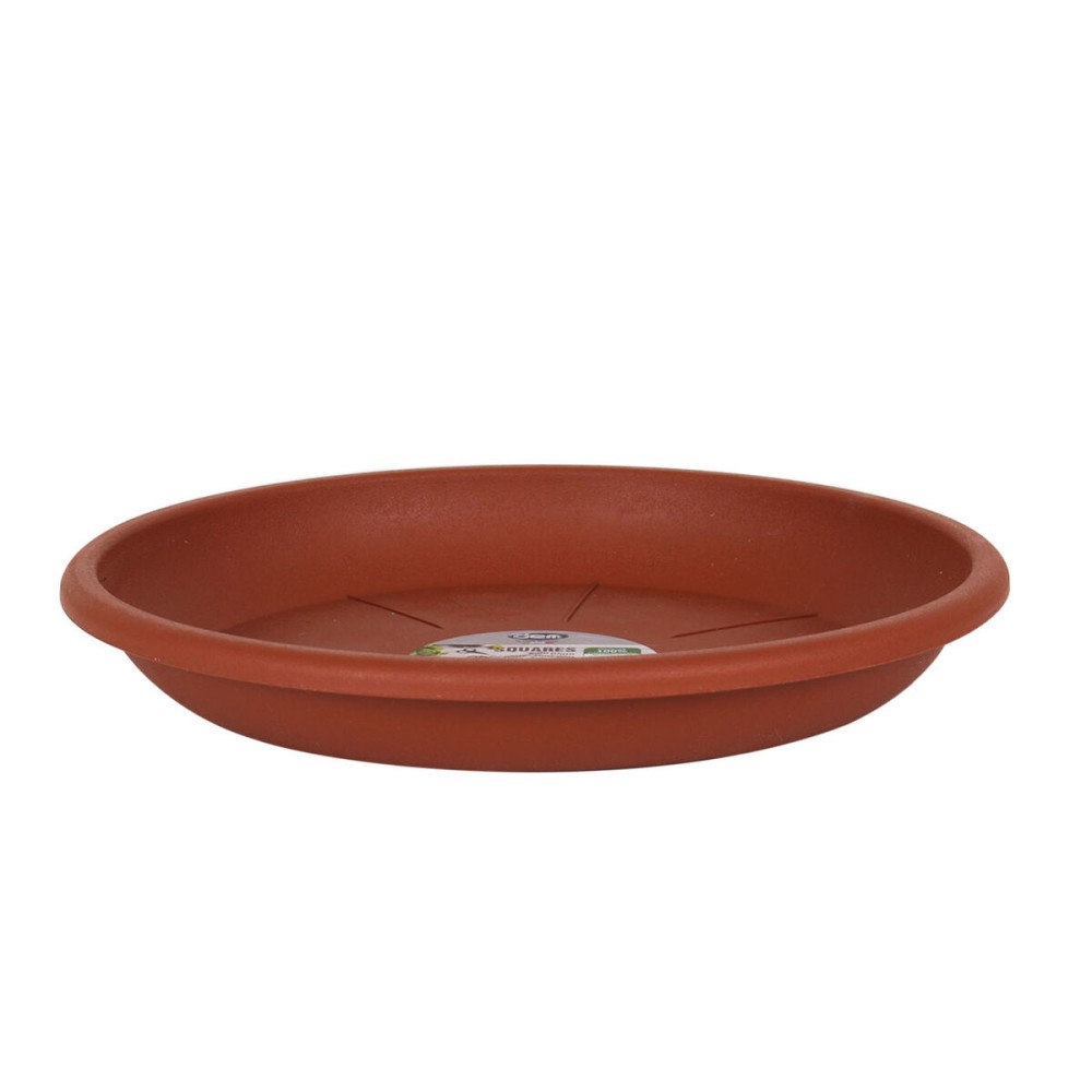 Flower Pot Dish Dem Squares Brown 36 x 36 x 5 cm (6 Units)