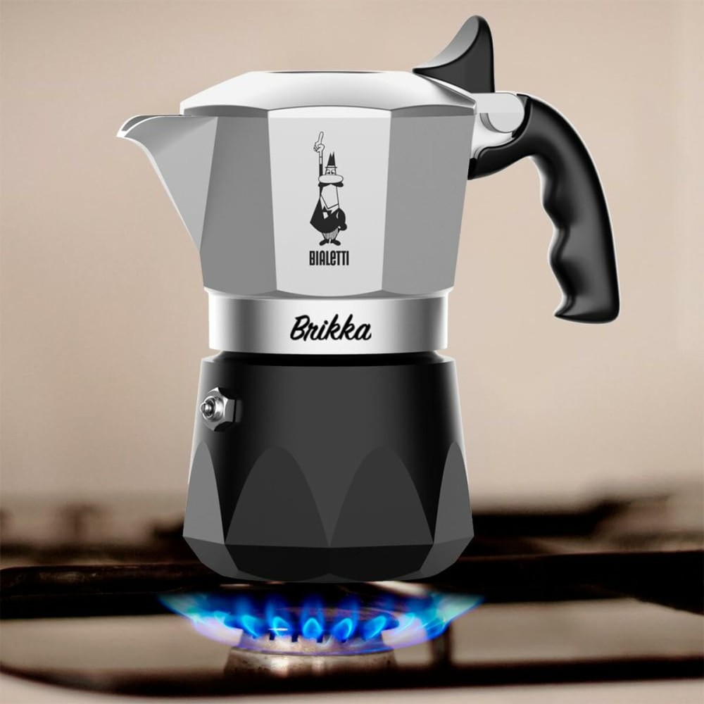 Cafetière Italienne Bialetti Brikka 2TZ Noir Aluminium 2 Tasses