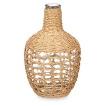Bouteille Décorative Marron Verre 17 x 31 x 17 cm (4 Unités)