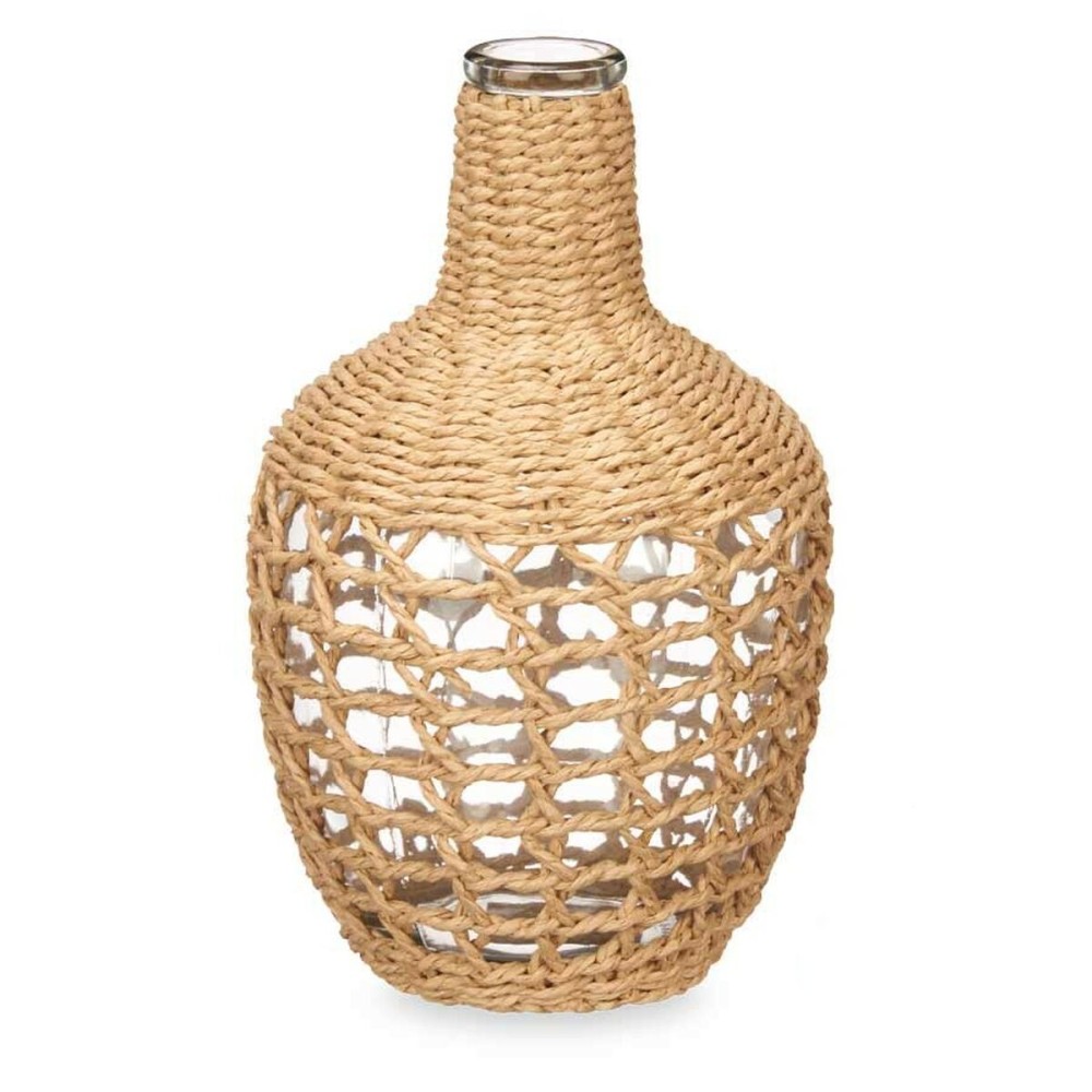 Bouteille Décorative Marron Verre 17 x 31 x 17 cm (4 Unités)
