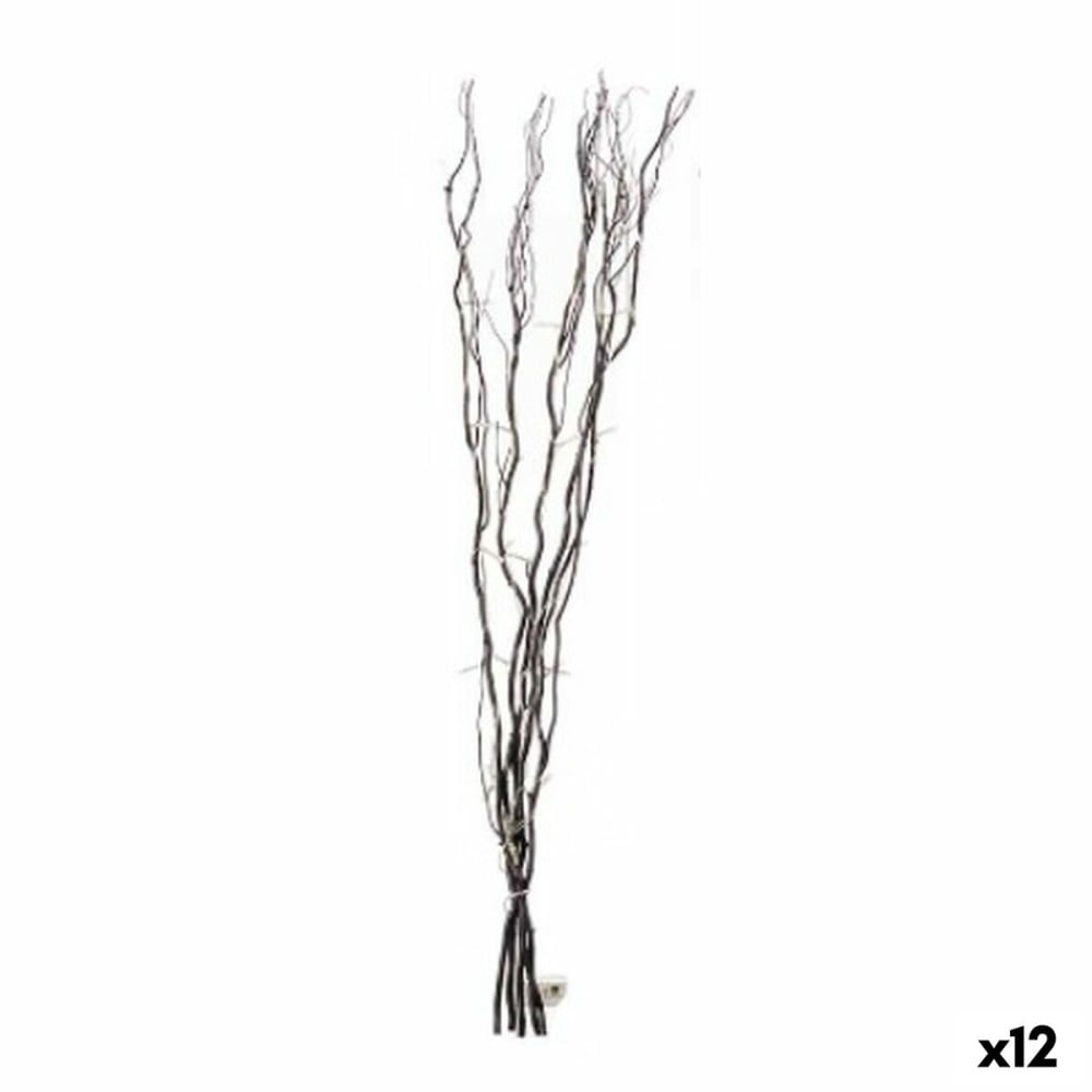 Sträuße Gift Decor F23610-B Schwarz Holz 20 x 90 x 6 cm LED Leicht (12 Stück)