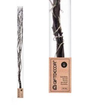 Bouquets Gift Decor F23610-B Noir Bois 20 x 90 x 6 cm Lumière LED (12 Unités)