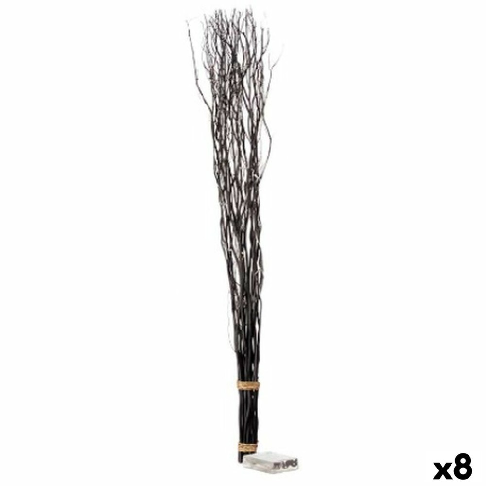 Bouquets Gift Decor F23606-B Noir Bois 7,5 x 120 x 7,5 cm Lumière LED (8 Unités)