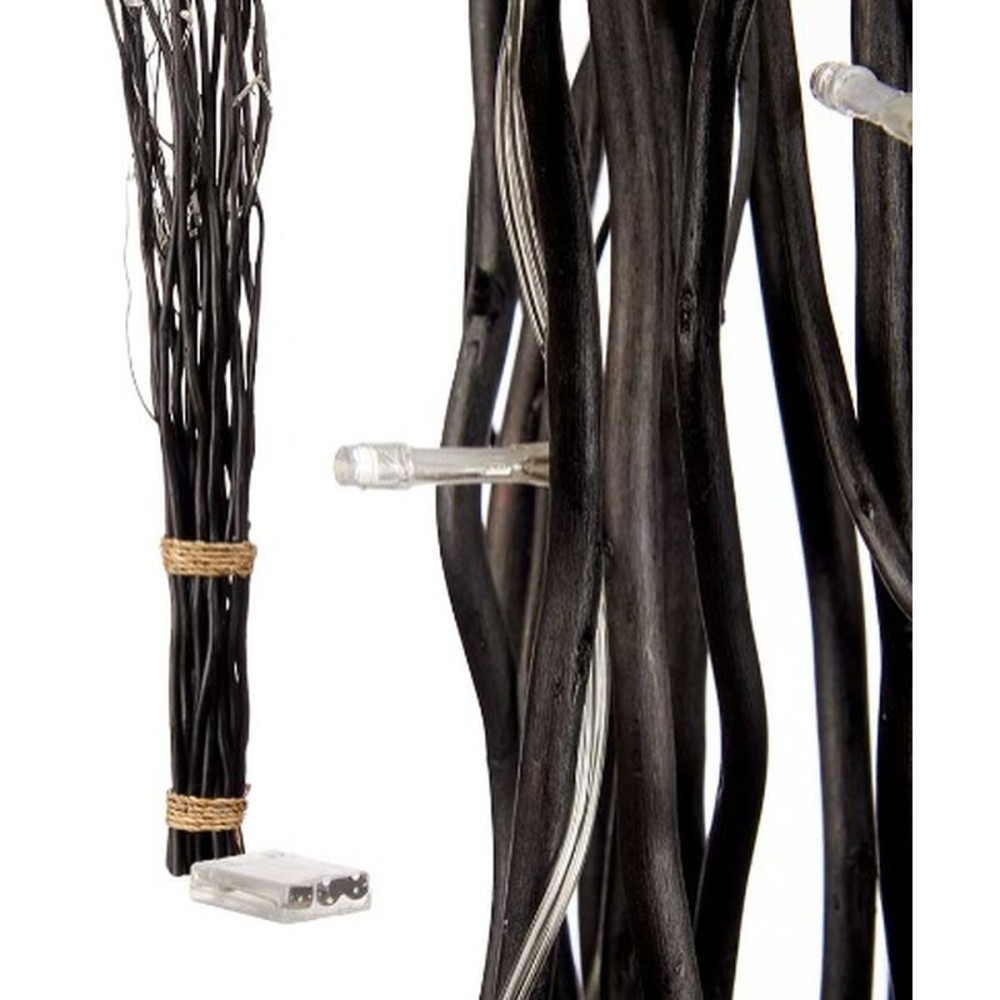 Sträuße Gift Decor F23606-B Schwarz Holz 7,5 x 120 x 7,5 cm LED Leicht (8 Stück)