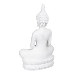 Deko-Figur Weiß Buddha 24 x 14,2 x 41 cm