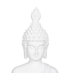 Deko-Figur Weiß Buddha 24 x 14,2 x 41 cm