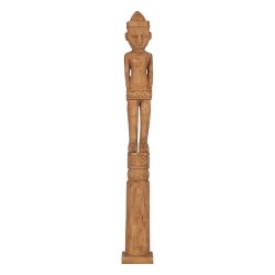 Figurine Décorative Naturel Africain 14 x 14 x 113 cm