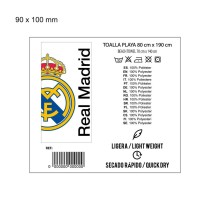 Serviette de plage Real Madrid C.F.