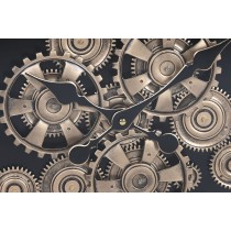 Wanduhr Home ESPRIT Dunkelbraun Metall 80 x 8 x 80 cm