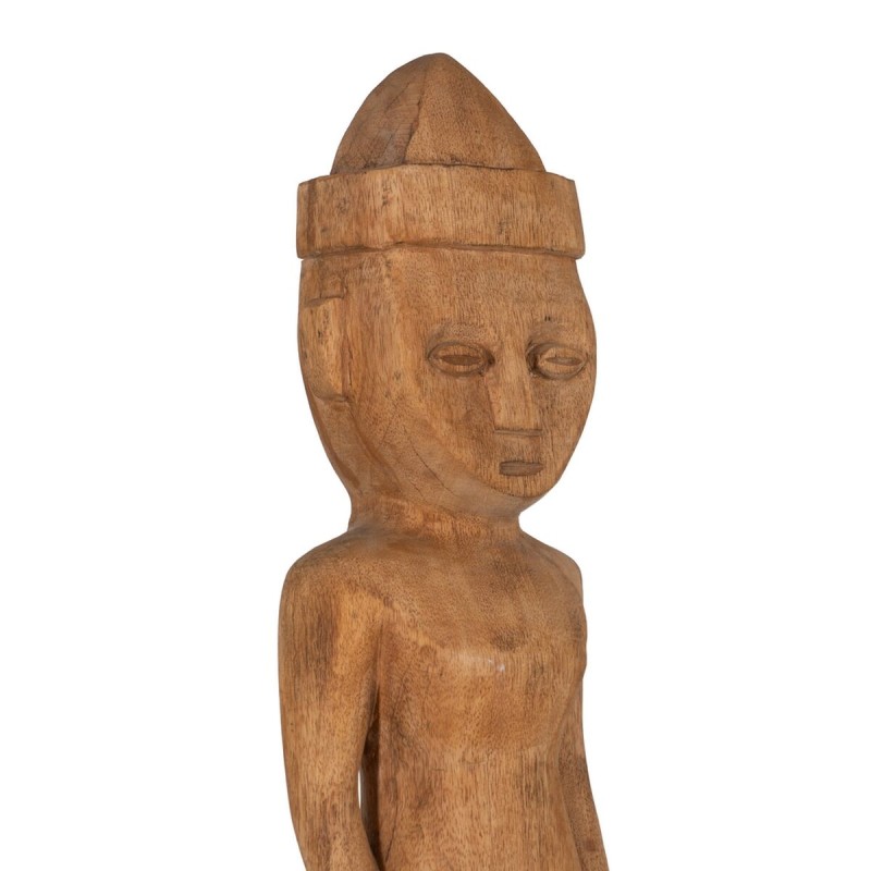 Decorative Figure Natural African Man 14 x 14 x 113 cm