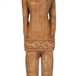 Decorative Figure Natural African Man 14 x 14 x 113 cm