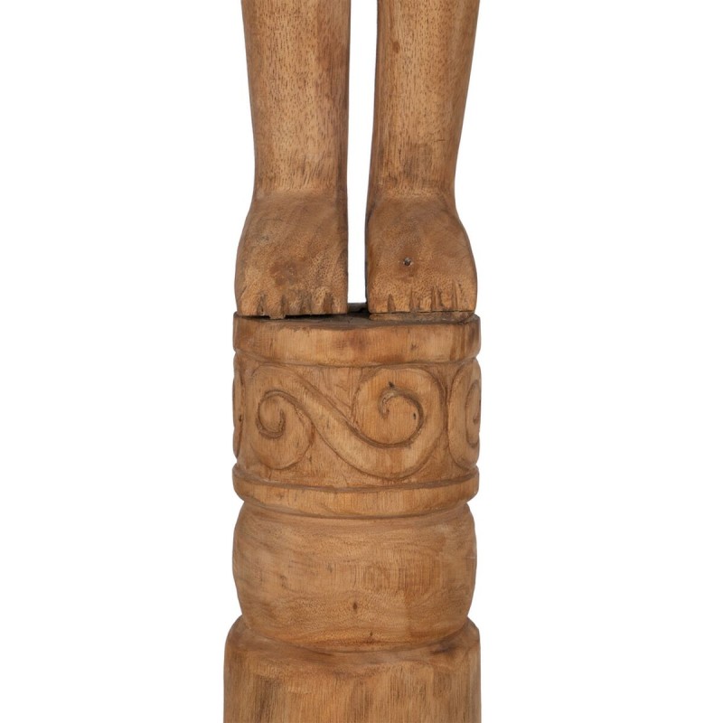 Decorative Figure Natural African Man 14 x 14 x 113 cm