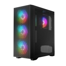 ATX Semi-Tower Gehäuse Logic AT-DART-PRO-ARGB-10 Schwarz