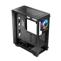 ATX Semi-Tower Gehäuse Logic AT-DART-PRO-ARGB-10 Schwarz