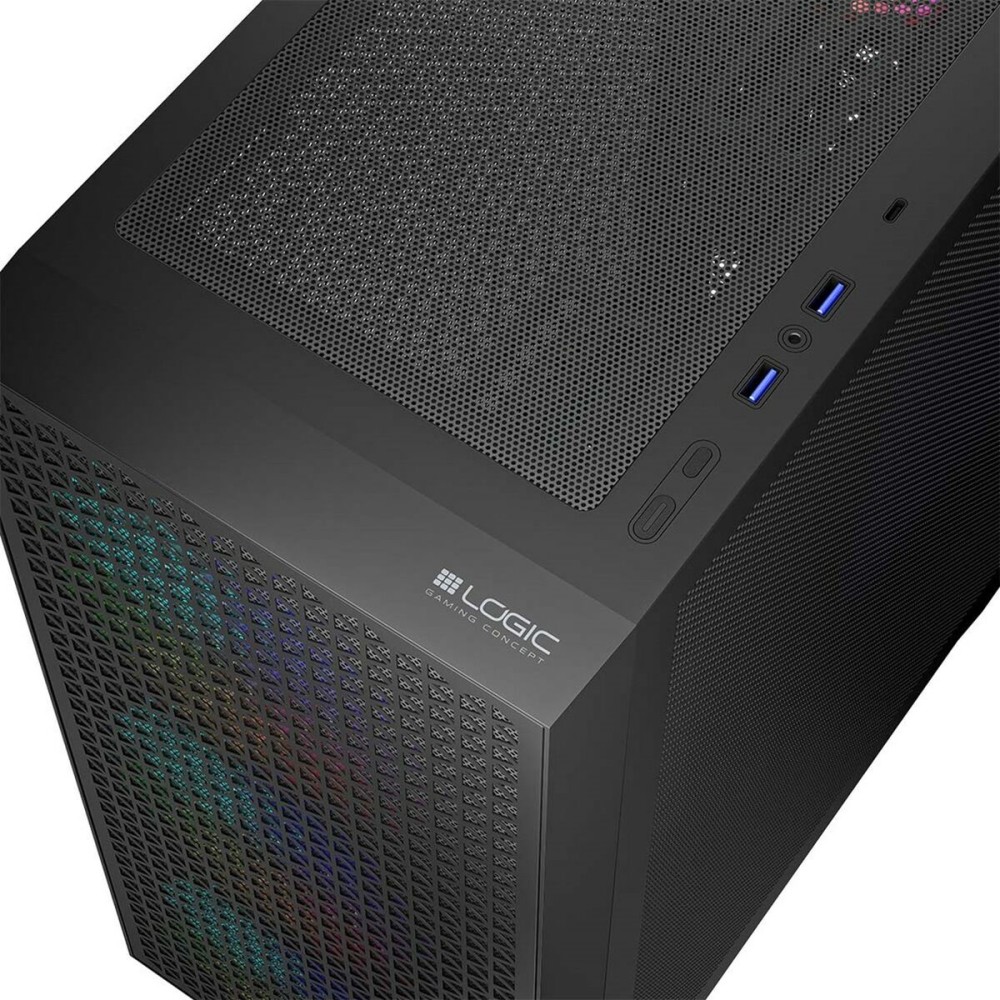 Boîtier ATX semi-tour Logic AT-DART-PRO-ARGB-10 Noir