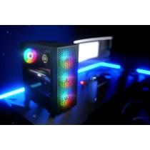 ATX Semi-Tower Gehäuse Logic AT-DART-PRO-ARGB-10 Schwarz