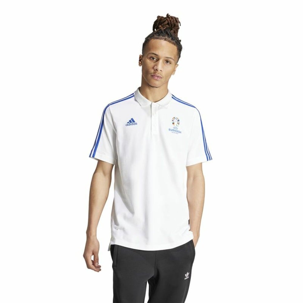 Men’s Short Sleeve Polo Shirt Adidas Emblem Euro 2024 (S)