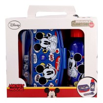 Ensemble Vaisselle pour Enfants Mickey Mouse Happy smiles 21 x 18 x 7 cm Rouge Bleu