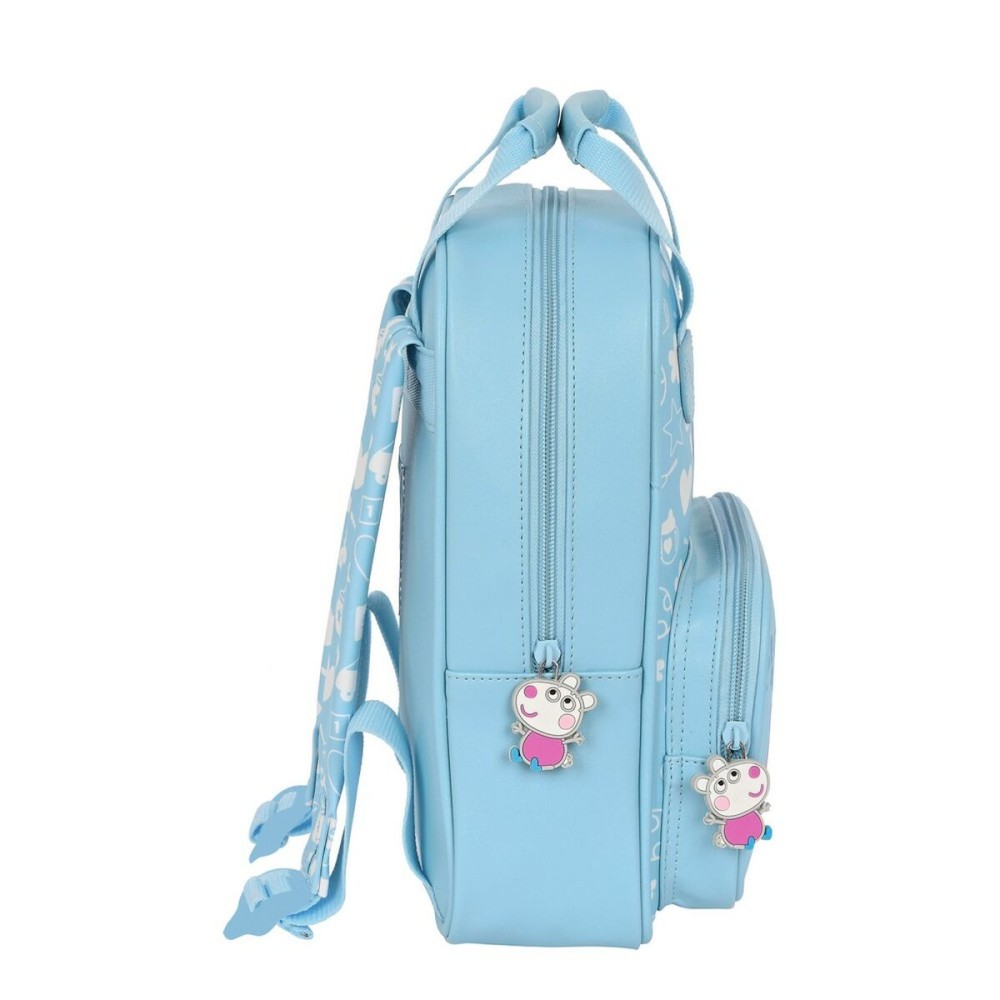 Child bag Peppa Pig Baby Light Blue (20 x 28 x 8 cm)