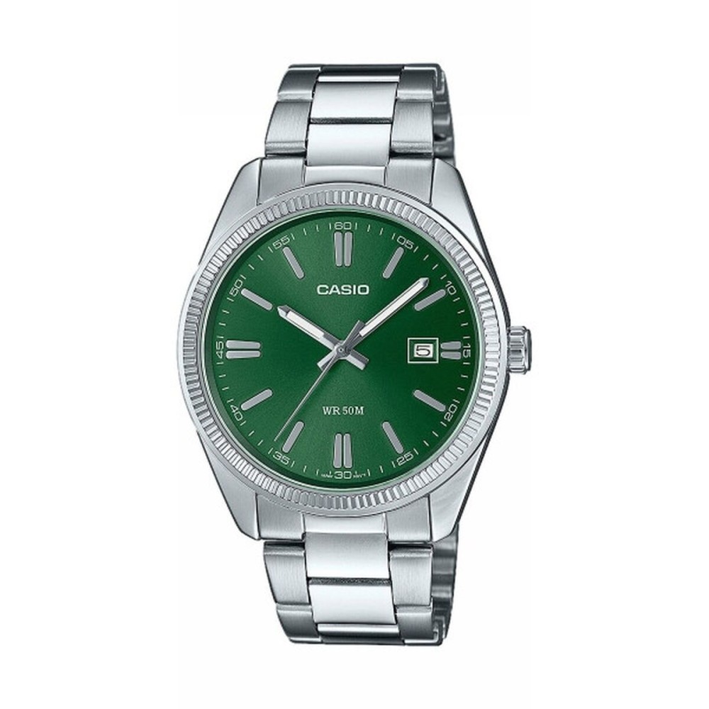 Herrenuhr Casio MTP-1302PD-3AVEF grün Silberfarben (Ø 38,5 mm)