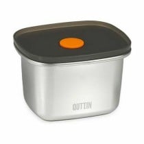 Hermetic Lunch Box Quttin Stainless steel Rectangular 450 ml 11,6 x 9,4 x 7 cm (12 Units)