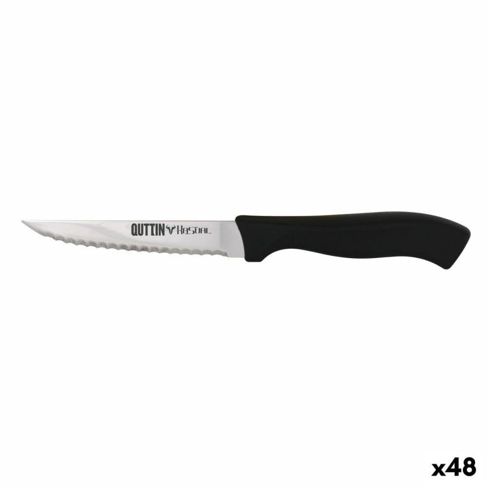 Wellenschliffmesser Quttin Kasual 22 x 2 x 1,5 cm Schwarz Silberfarben