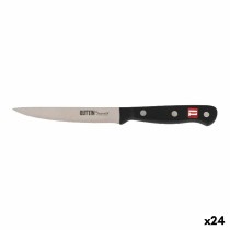 Gemüseschälmesser Quttin Schwarz Silberfarben 12 cm (24 Stück)