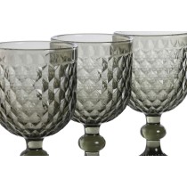Set de Verres Home ESPRIT Gris Verre 240 ml (6 Unités)