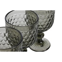 Set de Verres Home ESPRIT Gris Verre 240 ml (6 Unités)