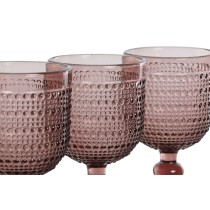 Set de Verres Home ESPRIT Rose Verre 240 ml (6 Unités)