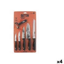 Messerset Quttin Nero Schwarz 6 Stücke (4 Stück)