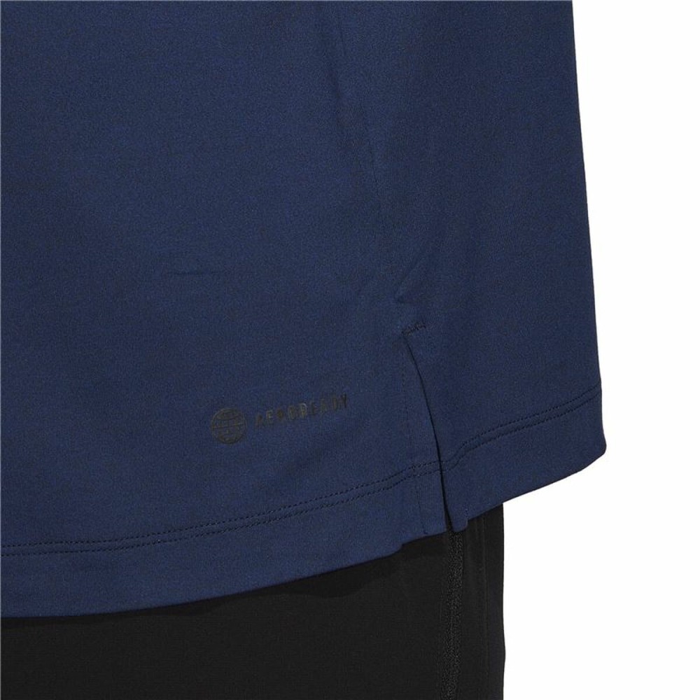 T-shirt à manches longues homme Adidas Training 1/4-Zip Bleu foncé