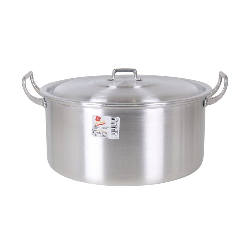 Casserole avec Couvercle Aluminium 41 x 33 x 19 cm (3 Unités)