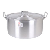Casserole avec Couvercle Aluminium 45 x 39 x 22 cm (2 Unités)