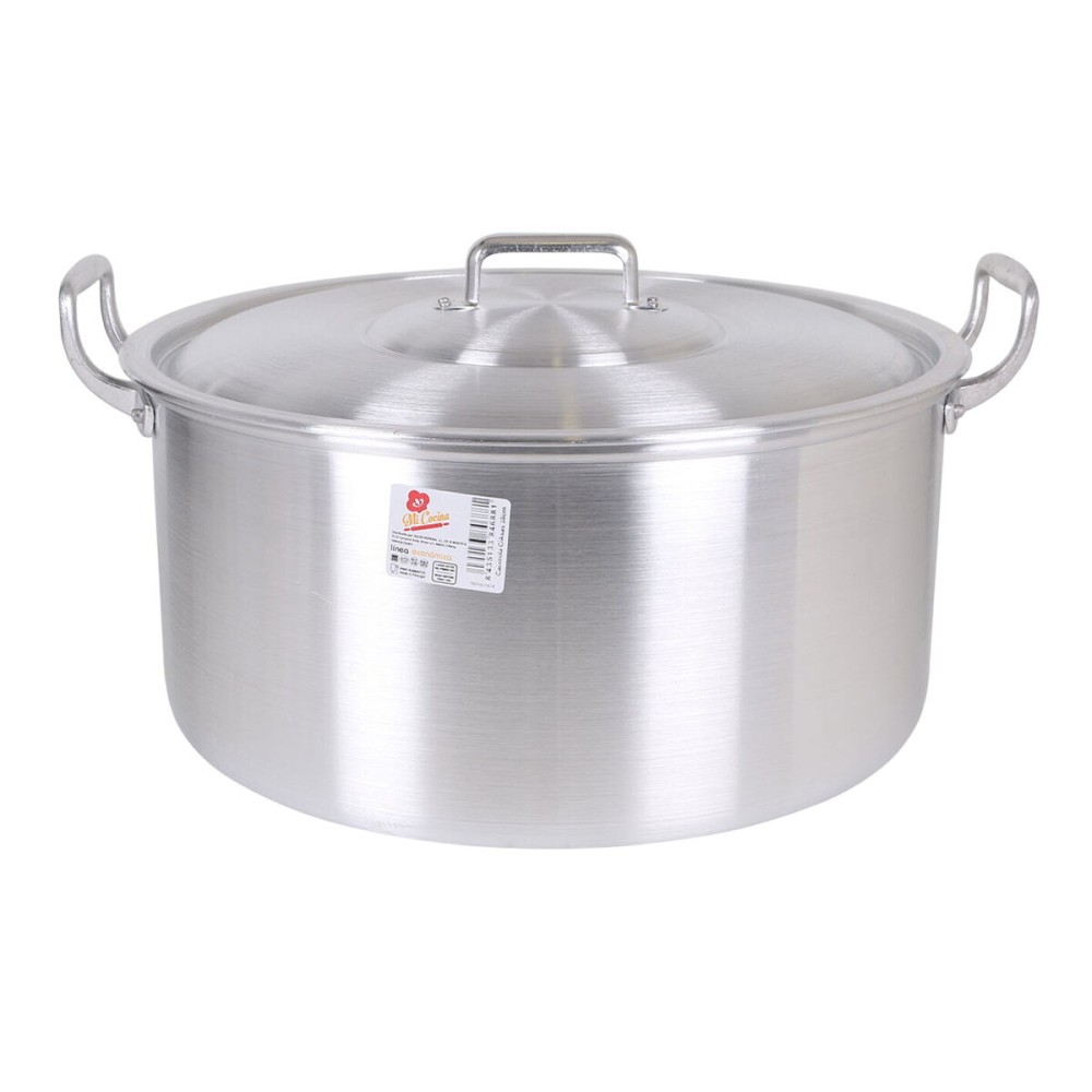 Casserole avec Couvercle Aluminium 45 x 39 x 22 cm (2 Unités)