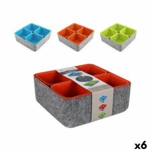 Organisateur polyvalent Confortime Feutre 25,2 x 25 x 10 cm (5 Pièces) (6 Unités)