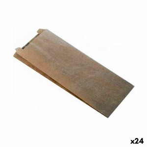 Porte-Goûters Algon papier kraft 27 x 12 cm Produits à usage unique 30 Pièces (24 Unités)