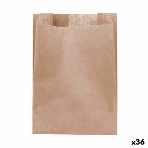 Ensemble de sac alimentaire réutilisable Algon papier kraft 13 x 18 cm Produits à usage unique 25 Pièces (36 Unités)