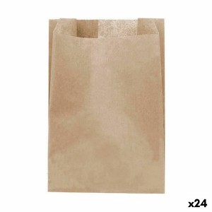 Ensemble de sac alimentaire réutilisable Algon papier kraft 16 x 24 cm Produits à usage unique 20 Pièces (24 Unités)