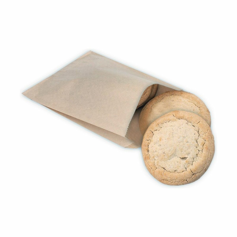 Ensemble de sac alimentaire réutilisable Algon papier kraft 13 x 18 cm Produits à usage unique 25 Pièces (36 Unités)