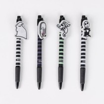 Set of Biros The Nightmare Before Christmas 4 Pieces Black