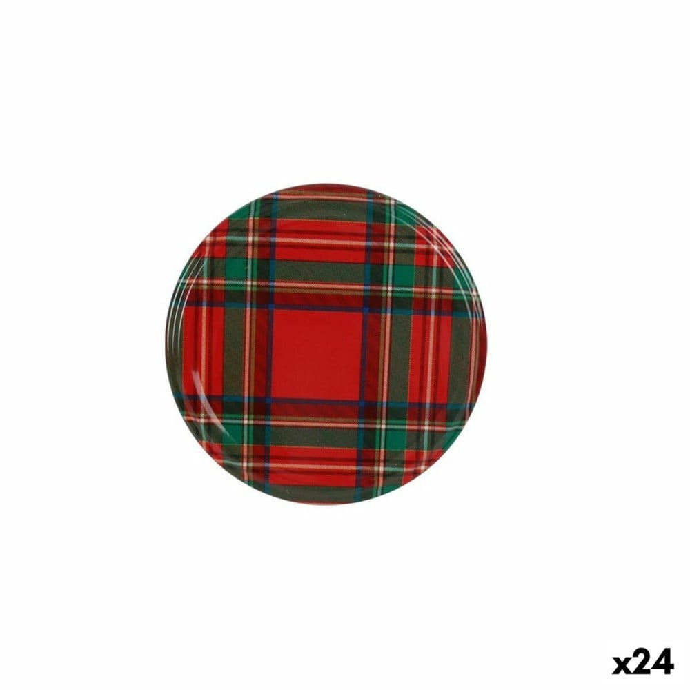 Set of lids Sarkap Scottish Man 6 Pieces 6,6 x 0,8 cm (24 Units)