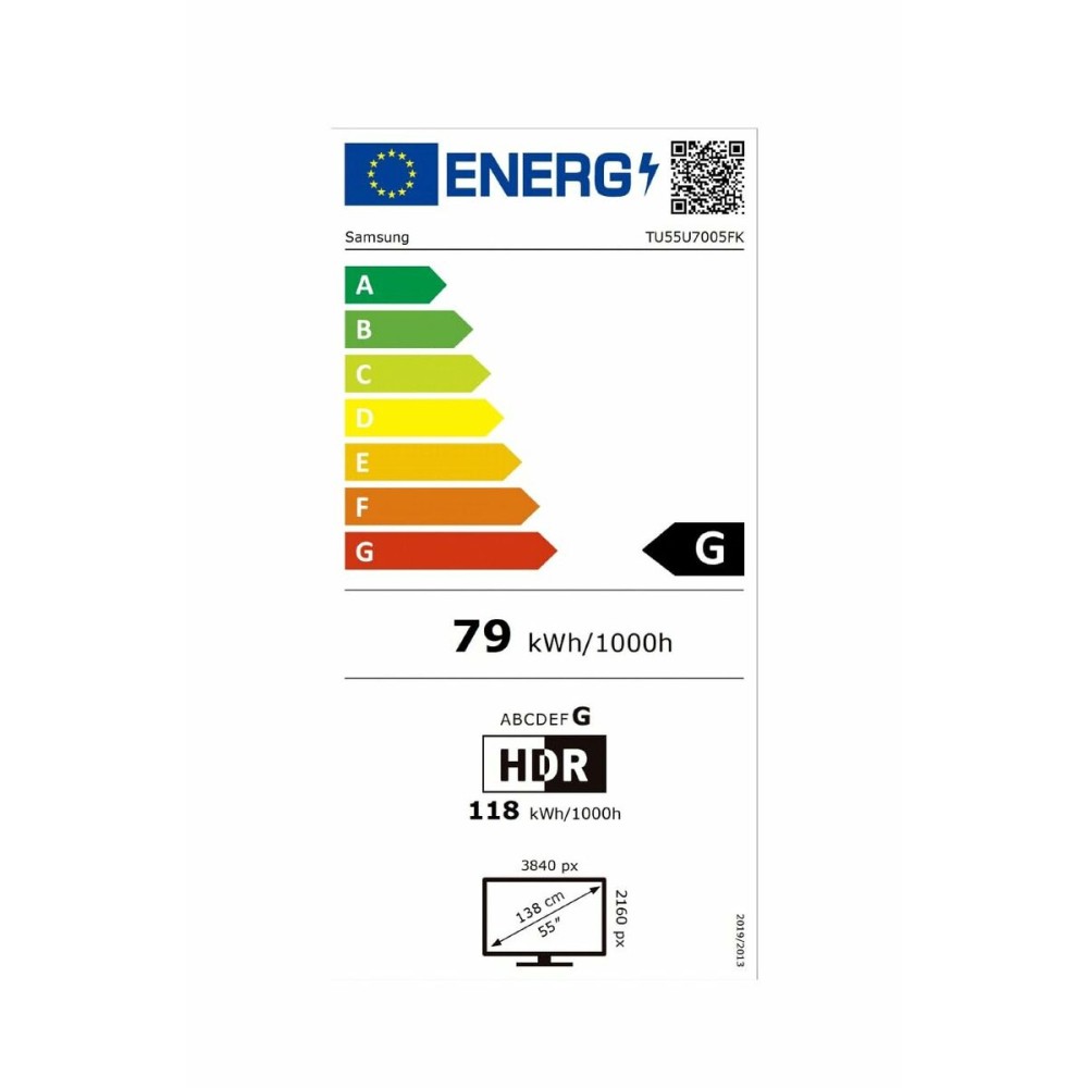 TV intelligente Samsung TU55U7005FKXXC
