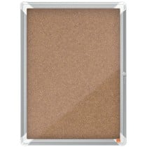 Anschlagbrett Nobo Displayständer 53,2 x 69,2 x 3,7 cm Kork Glas Aluminium