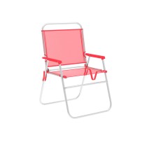 Marbueno Chaise Pliante Aluminium Corail Plage et Piscine 52X56X80 cm 10357