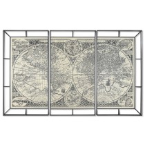 Jeu de 3 tableaux Home ESPRIT Métal 222 x 8 x 140 cm (3 Pièces)