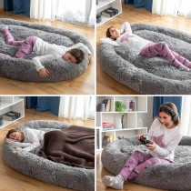 Lit de Chien pour Humains Human Dog Bed XXL InnovaGoods Grey