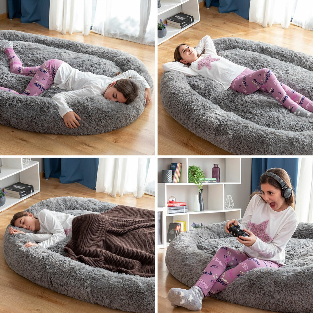 Lit de Chien pour Humains Human Dog Bed XXL InnovaGoods Grey