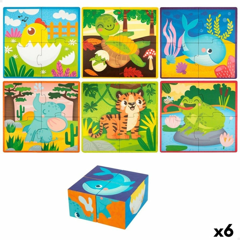 3D Puzzle Lisciani Giochi 22 x 23 x 1 cm tiere 4 Stücke (6 Stück)