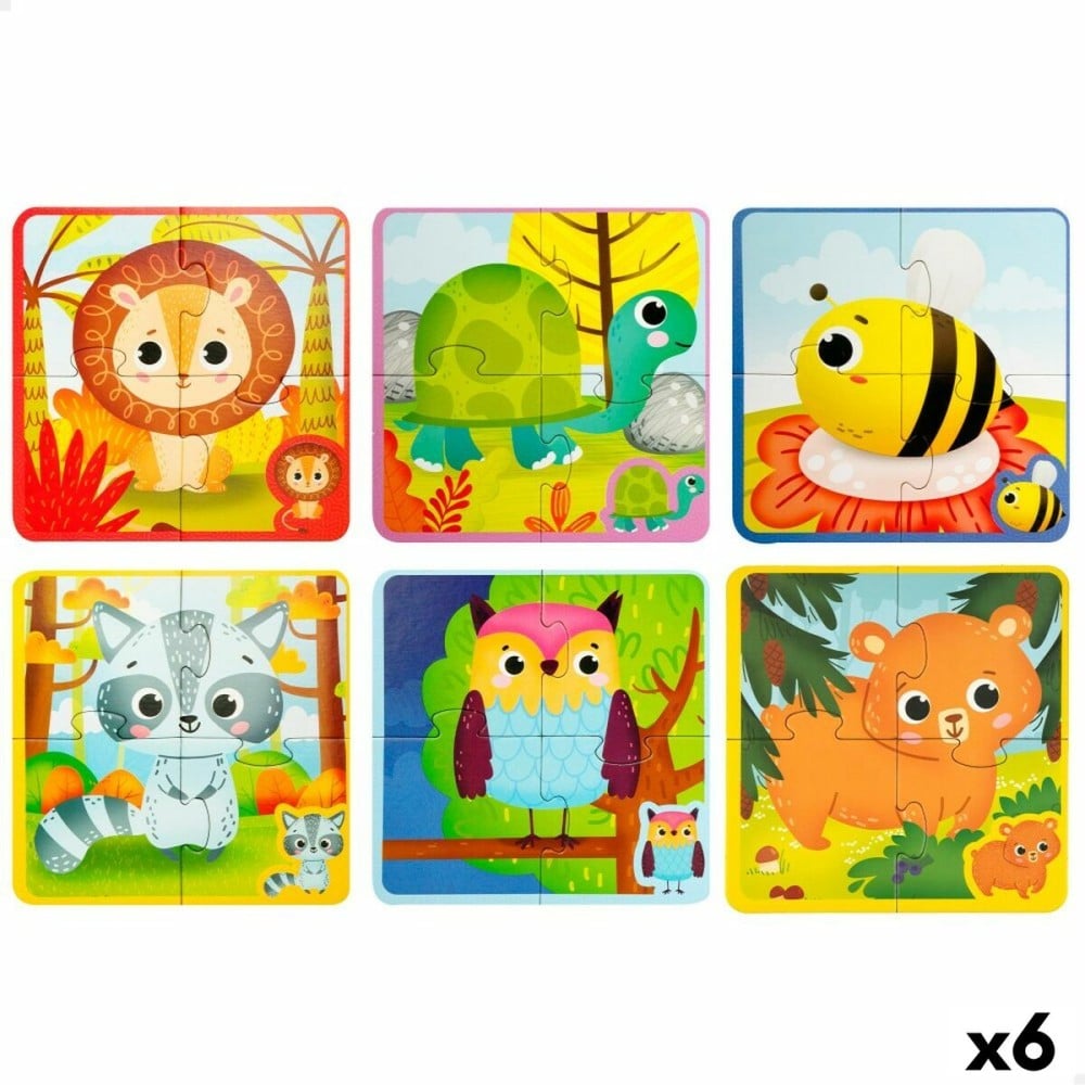 Kinderpuzzle Lisciani Giochi 16 x 0,1 x 16 cm Taktil 24 Stücke 4 Stücke (6 Stück)